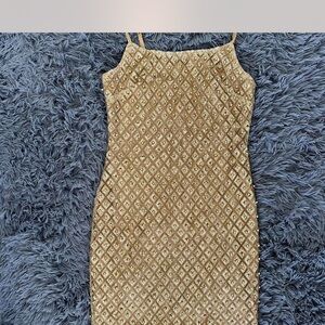 Gold Fashionnova dress